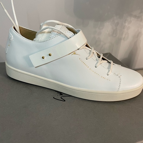 Giuseppe white stud strap sneakers SIZE 40 - Picture 8 of 9